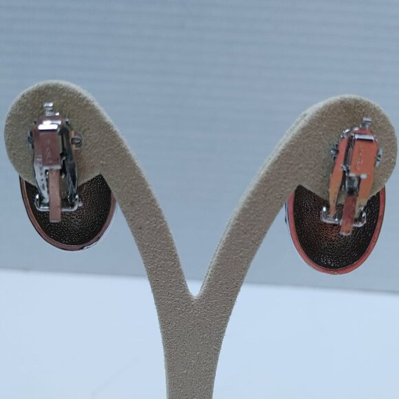 3/$30 Black silver tone Earrings clip on - Picture 3 of 4